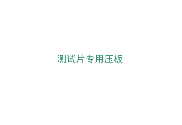 测试片专用压板（6425）